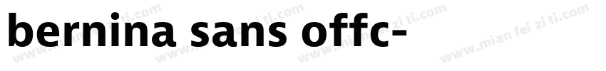 bernina sans offc字体转换
